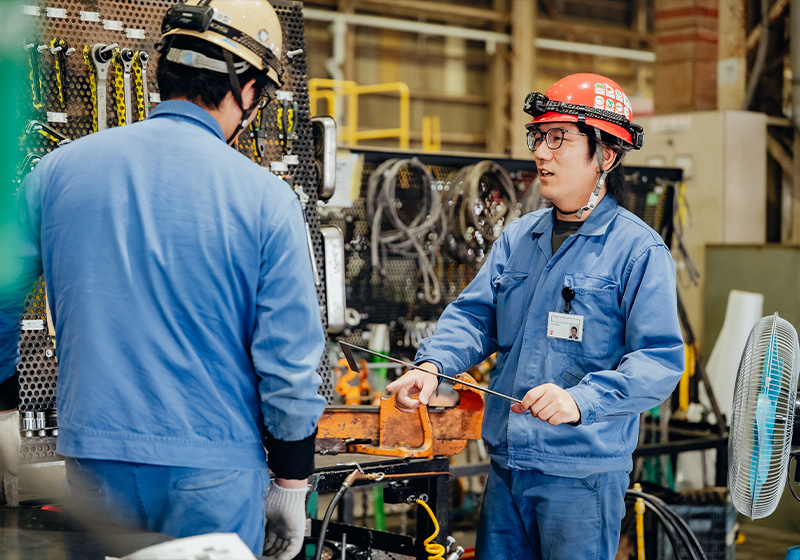 仕事風景 設備据付